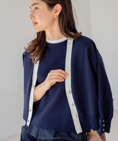 組曲 S 【アンサンブル対応可】CHAIニット バイカラーカーディガン