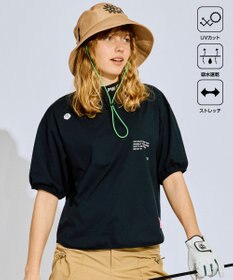 PW CIRCULUS 再入荷！【UV遮蔽率99% UVカット / 速乾 / ストレッチ】【WOMEN】パフスリーブモックネックT ゴルフウェア レディース