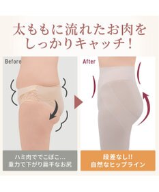 BRADELIS New York 【Yukine inc. 】ゆきねえ365綿混モアらくヒップサポートガードル23 補整下着