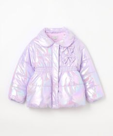 ANY KIDS パール調×フリースボア中綿コート