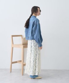 earth music&ecology ショートジップデニムジャケット