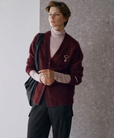 ICB L フォックスアルパカニット Vネックカーディガン