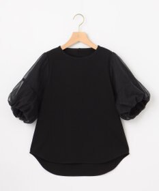 組曲 L 【WEB限定】チュールポンチドッキング Tシャツ