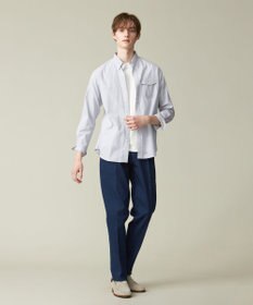 J.PRESS MEN ポプリンマルチストライプ ボタンダウンシャツ