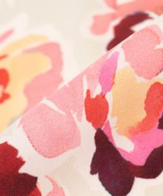 自由区 フラワー×ジオメトリックスカーフ