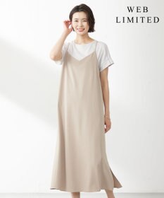 J.PRESS LADIES S 【WEB限定】サイロドライギャバ2wayストレッチ キャミワンピース