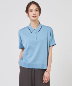 J.PRESS LADIES L DRY COTTON ポロ ニット