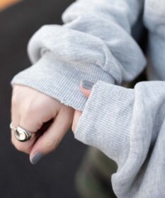 WEGO ダメージショートジップパーカー