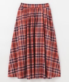 ANY 【ウエストゴム】イージーケアチェック スカート