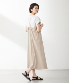 J.PRESS LADIES S 【WEB限定】サイロドライギャバ2wayストレッチ キャミワンピース