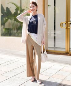 ANY SIS フラワープリント ロゴＴシャツ