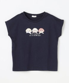 ANY KIDS 【綿100%】ひんやり フレンチスリーブ サガラ刺繡Tシャツ