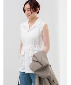 Te chichi カットジャガードジレ