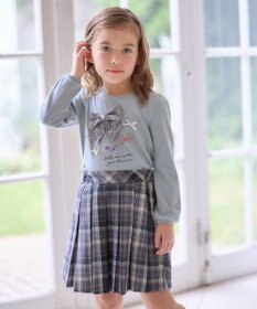 ANY KIDS チェック プリーツ スカパン