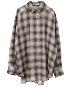 Green Parks オンブレーチェックライトシャツ