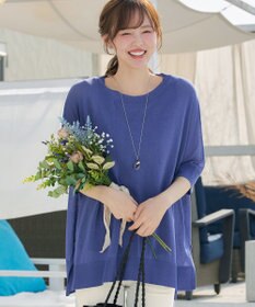 Tiaclasse 【新色追加】サラサラUVシアーニットドルマントップス