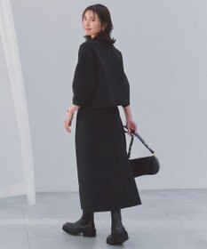 UNFILO BEAUTY FORM KNIT フレアスカート セットアップ ブラック