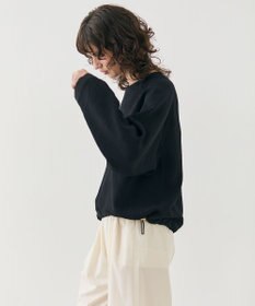 BEIGE， 【洗える】BROOM / スウェット風プルオーバードロストトップス