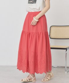 AMERICAN HOLIC アイレット刺繍ティアードスカート