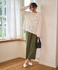 WEGO 【WEB限定/2025年秋冬新作/裾カットOK！自分サイズに調整可能/ウエストゴム/しわになりにくい/】カットプリーツパンツ