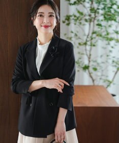 ANY SIS L セレモニーダブルクロス テーラードジャケット