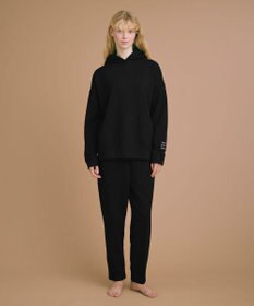 une nana cool 【綿混】あくびのお嬢さんのブークレー裏毛フーディー