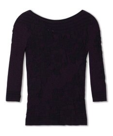 Chacott 【ノーソーイングニット】リバーシブルボートネックトップ