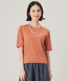 自由区 【アンサンブル対応・洗える】アセテートコットンプルオーバー ニット