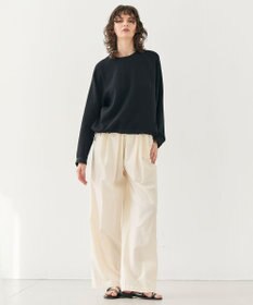 BEIGE， 【洗える】BROOM / スウェット風プルオーバードロストトップス