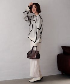 WEGO 【25年秋冬新作】ニュアンスライン配色プルオーバー