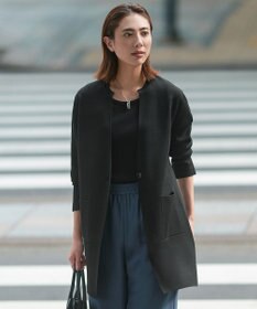 ICB L 【洗える】 アセテートミラノ ロングカーディガン