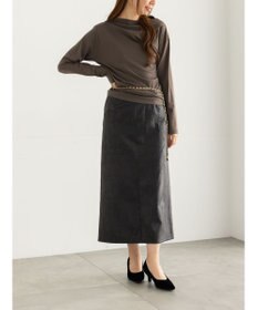 Te chichi スムースアシメロングスリーブプルオーバー《2025Autumn catalog vol.2 item》