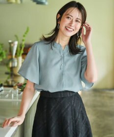 ANY SIS スムージーポリエステル スキッパー ブラウス