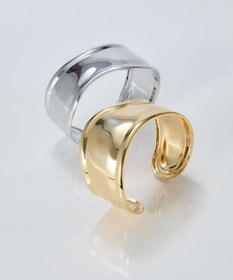 Phoebe アークカフワイドバングル　ゴールド