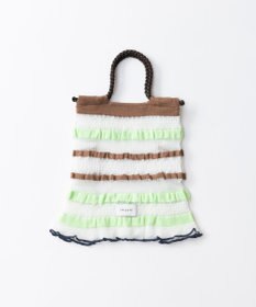 TRICOTE ボーダーシアー ニットバッグ
