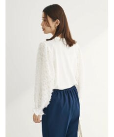 Green Parks 袖ジャガードドッキングプルオーバー