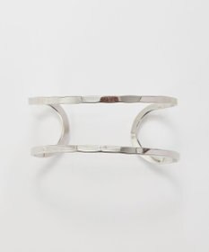 Phoebe 【金属アレルギー対応】2ラインテクスチャーワイドカフバングル　シルバー/ニッケルフリー