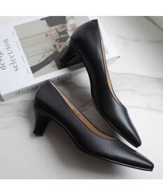 Pointer 【5cmヒール】日本製 高級本革プレーンパンプス