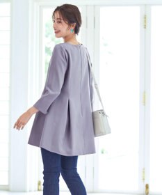 Tiaclasse L 【洗える】ダブルラインタックチュニック