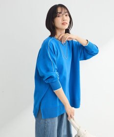 Green Parks アンチピリングライン入りニットプルオーバー