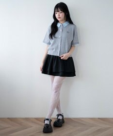 WEGO キンボタンエリツキケーブルニット