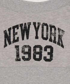 WEGO グラフィックオフショルショートスウェット