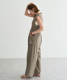 YECCA VECCA ドライタッチストレッチワイドパンツ