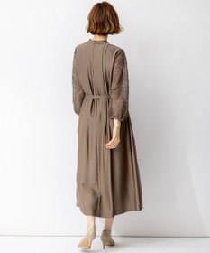 23区 【APPLAUDIR】ノーブルサテン リボンブーケレースコンビ ドレス