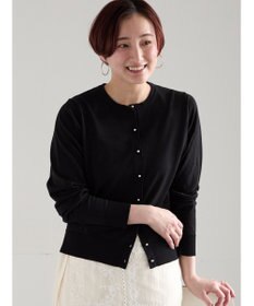 Te chichi 14G綿ポリクルーカーディガン