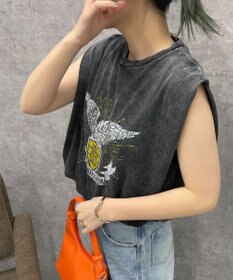 WEGO ヴィンテージウォッシュタックノースリーブT