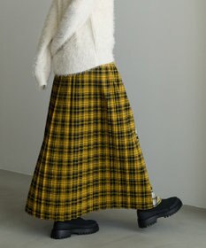 AMERICAN HOLIC シャギーチェックプリーツスカート