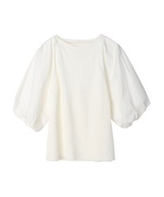 Green Parks armonia．袖布帛ニットプルオーバー