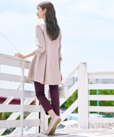 Tiaclasse L 【洗える】ダブルラインタックチュニック