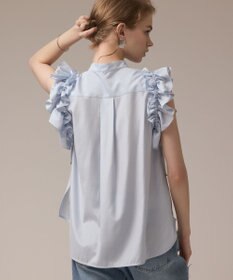 GRACE CONTINENTAL マルチフリルノースリーブブラウス